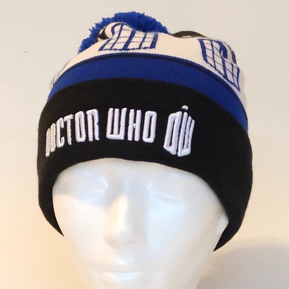 FUN DOCTOR WHO Pom Pom Toque Tardis BBC Knitwear 2015 - Picture 3 of 7